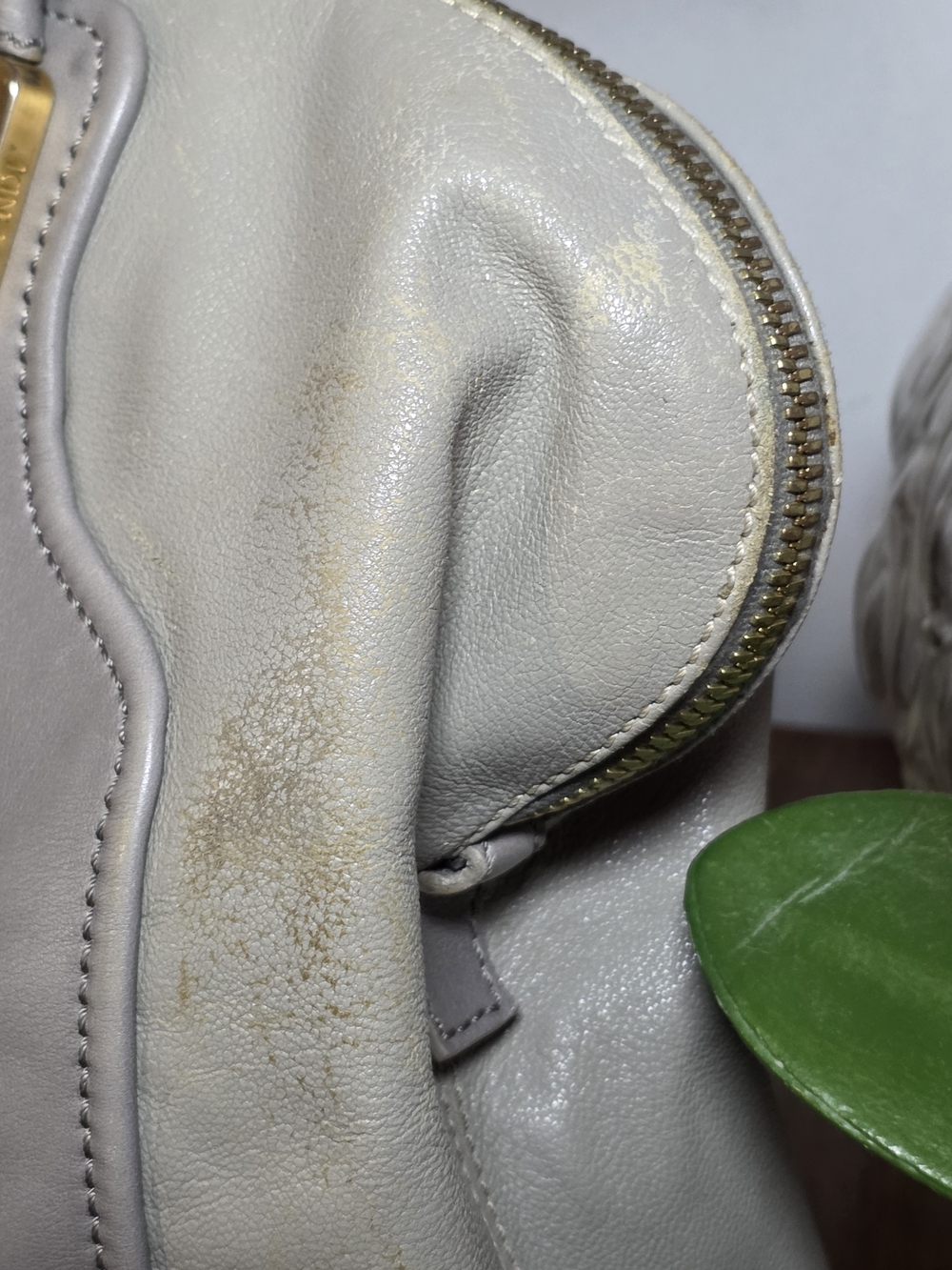 Beautiful Fendi Chameleon Satchel in a highly versatile, neutral colorblock. - Picture 6 of 16